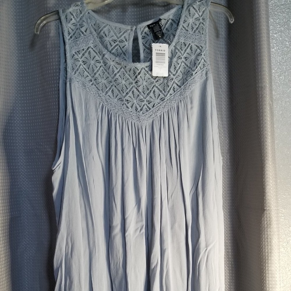 Torrid New with Tags Blue Tank Top